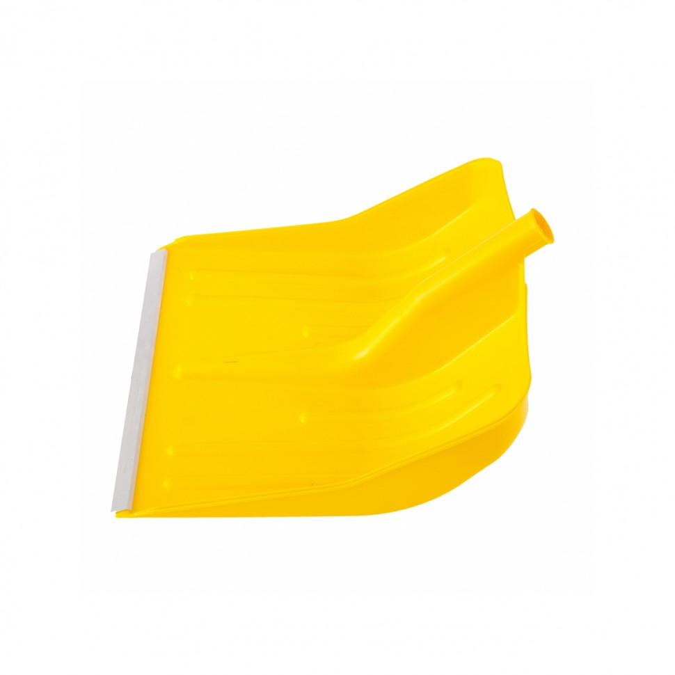 Лопата снеговая желтая, 400 х 420 мм, пластик СИБРТЕХ 61616