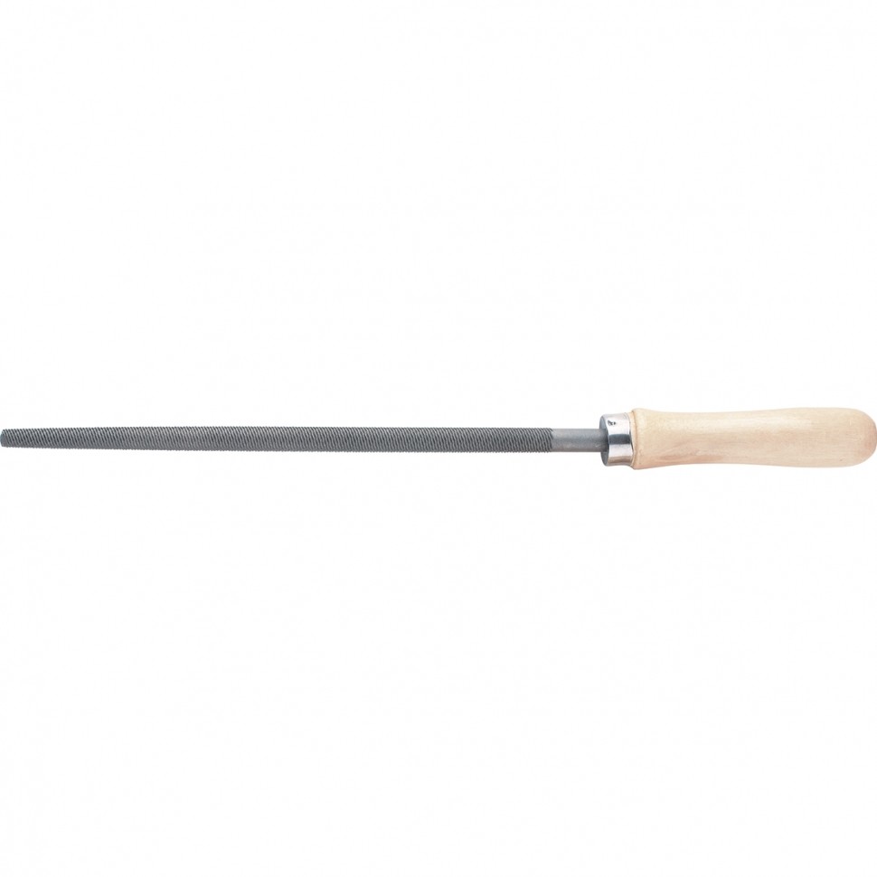 Напильник круглый, 250 мм, деревянная ручка. СИБРТЕХ 16129