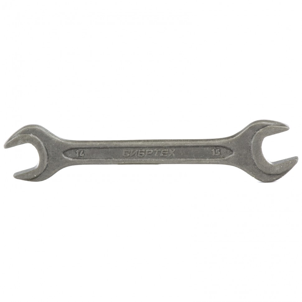 Ключ рожковый, 14 х 15 мм, CrV СИБРТЕХ 14326
