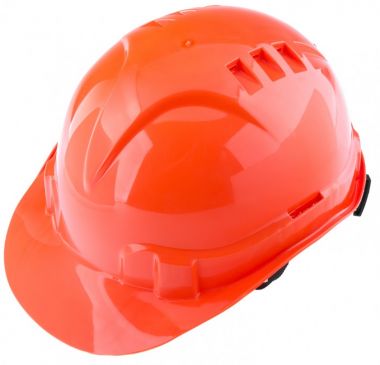 Каска защитная с храповым механизмом, оранжевая  СИБРТЕХ 89108 ― СИБРТЕХ