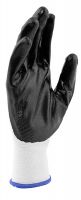 Перчатки полиэфирные с черным нитрильным покрытием, размер 9, 13 класс вязки СИБРТЕХ 678635