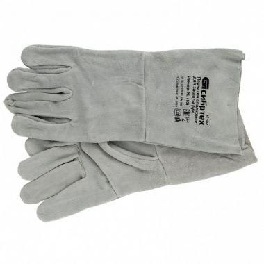 Перчатки спилковые с манжетой для садовых и строительных работ, размер XL СИБРТЕХ 679042 ― СИБРТЕХ