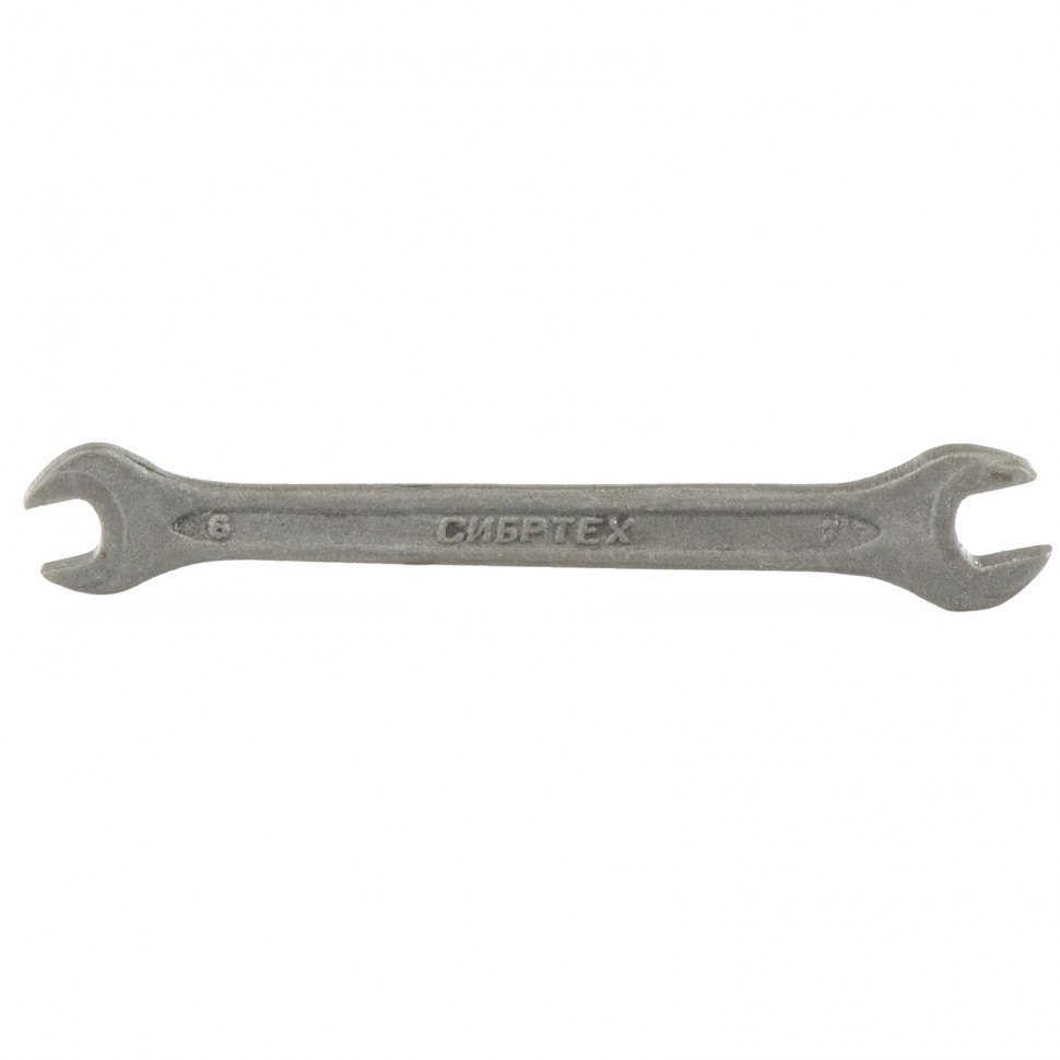 Ключ рожковый, 6 х 7 мм, CrV, фосфатированный СИБРТЕХ 14320