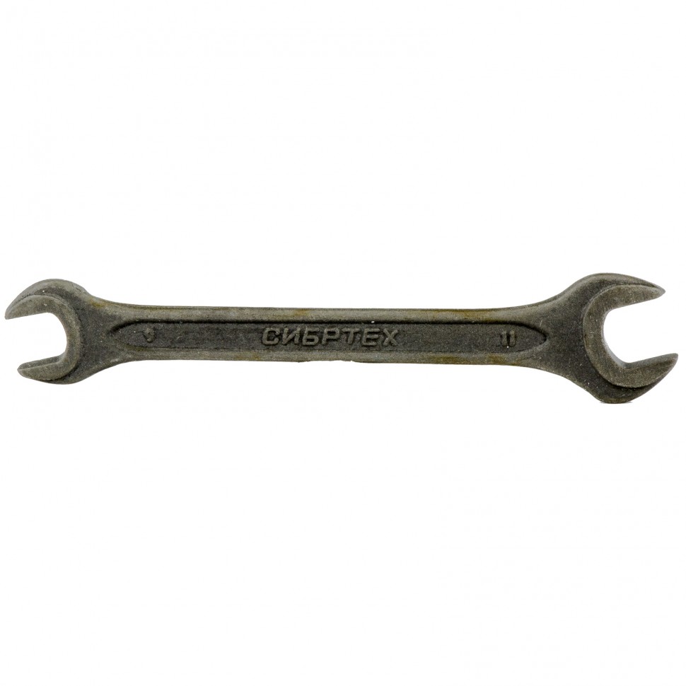 Ключ рожковый, 9 х 11 мм, CrV, фосфатированный СИБРТЕХ 14322