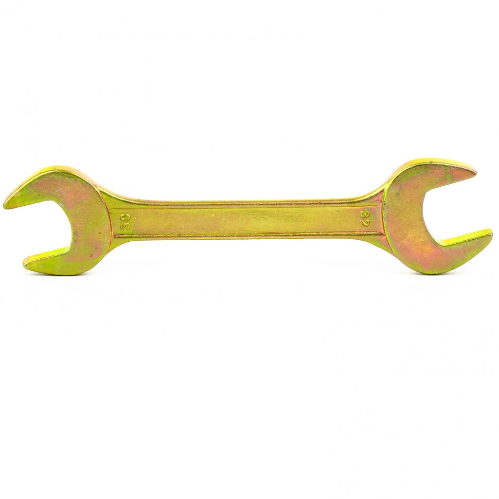 Ключ рожковый, 30 х 32 мм, желтый цинк. СИБРТЕХ 14315 ― СИБРТЕХ