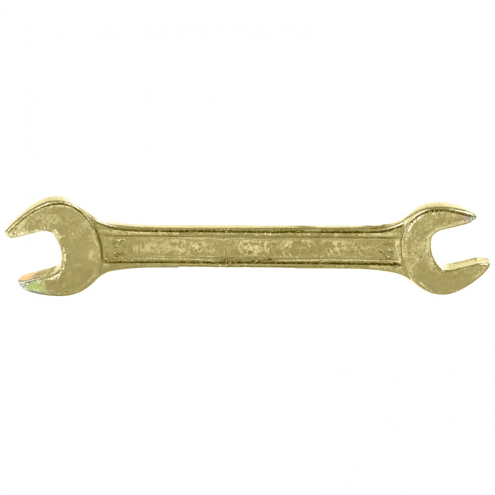 Ключ рожковый, 12 х 13 мм, желтый цинк. СИБРТЕХ 14305 ― СИБРТЕХ