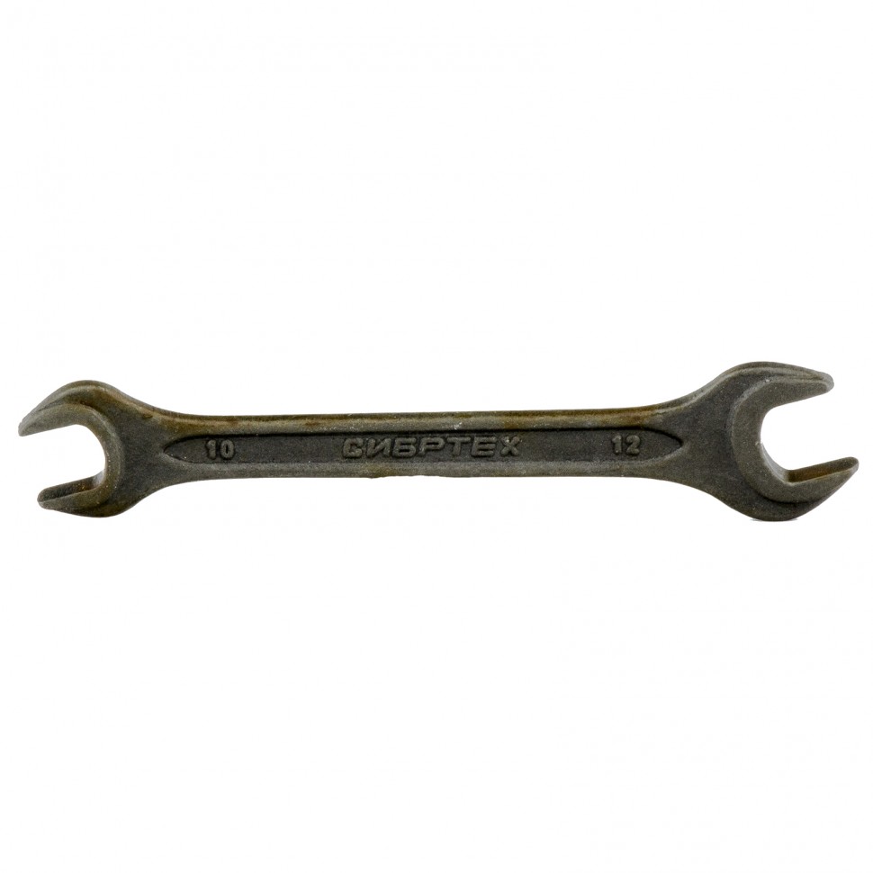 Ключ рожковый, 10 х 12 мм, CrV СИБРТЕХ 14323