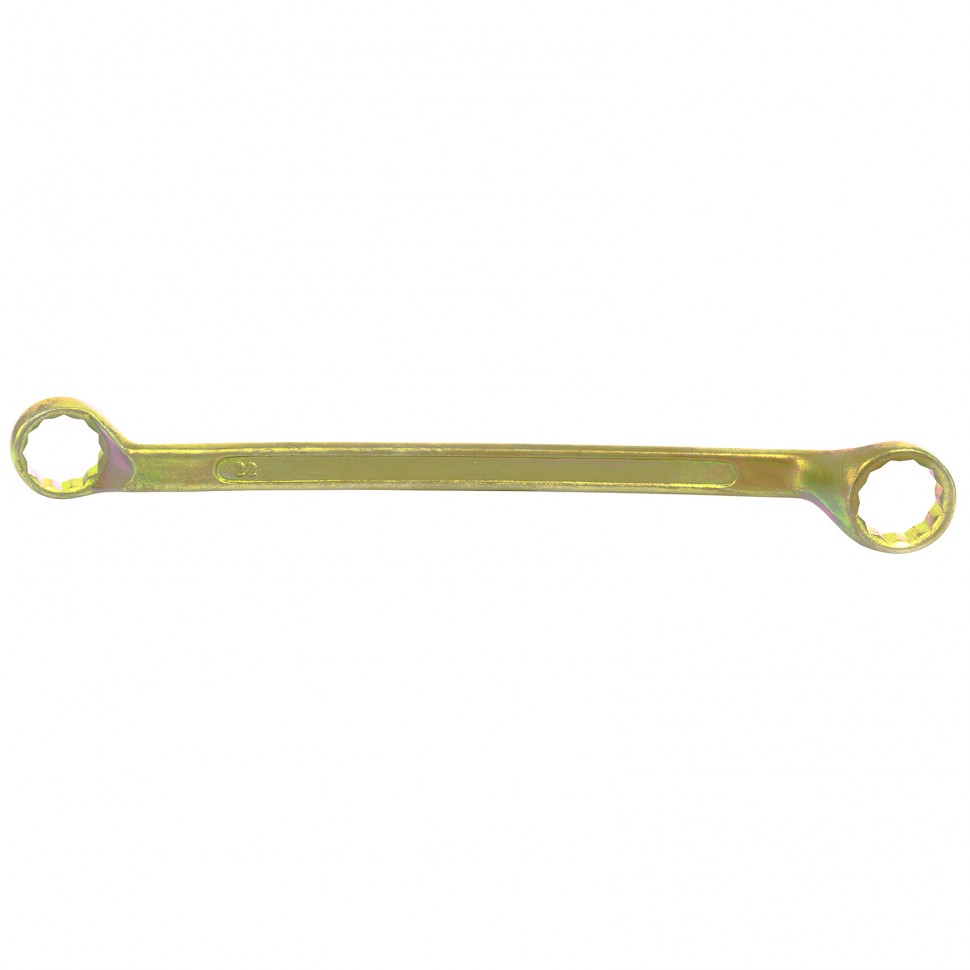 Ключ накидной, 22 х 24 мм, желтый цинк. СИБРТЕХ 14632