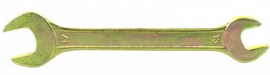 Ключ рожковый, 13 х 17 мм, желтый цинк. СИБРТЕХ 14307 ― СИБРТЕХ