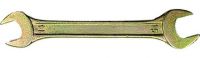 Ключ рожковый, 14 х 17 мм, желтый цинк. СИБРТЕХ 14309
