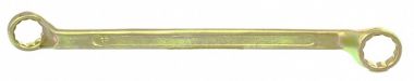 Ключ накидной, 19 х 22 мм, желтый цинк. СИБРТЕХ 14628 ― СИБРТЕХ