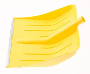 Лопата для уборки снега пластиковая, желтая, 400 х 420 мм, без черенка СИБРТЕХ 616165 ― СИБРТЕХ