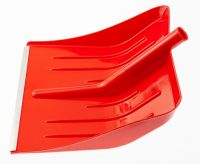 Лопата для уборки снега пластиковая, красная, 400 х 420 мм, без черенка СИБРТЕХ 616175
