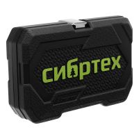 Набор инструментов, 1/4", пластиковый кейс 56 предметов СИБРТЕХ 13399