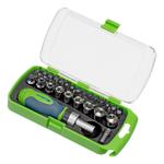 Отвертка ревер. + биты, 41 пред., PH+PZ+SL+H+T, CrV, 2к рукоятка СИБРТЕХ 133587