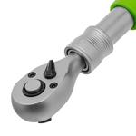 Ключ-трещотка телескопический 3/8", 215-315 мм, 72 зуба, с быстрым сбросом СИБРТЕХ 14076
