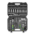 Набор инструментов, 1/2", 3/8", 1/4", пластиковый кейс 172 предм. СИБРТЕХ 14171