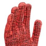 Перчатки трикотажные, акрил, усиленные, ПВХ-гель Протектор, цвет: коралл, 10 класс СИБРТЕХ 68196