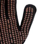 Перчатки трикотажные, акрил, ПВХ гель, чёрный, оверлок СИБРТЕХ 68661