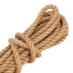 Веревка джутовая, L 10 м, крученая, D 8 мм СИБРТЕХ 94013