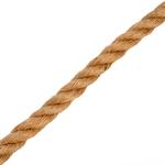 Веревка джутовая, L 10 м, крученая, D 8 мм СИБРТЕХ 94013